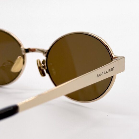 NEW SAINT LAURENT SL692 004 SUNGLASSES WOMEN OVAL GOLD SL 692 004 SUNGLASSES main image 6
